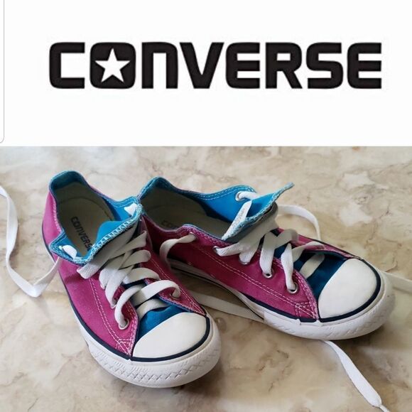 Converse Personalized Name Lilly Two Tone Low Tops - Picture 1 of 8